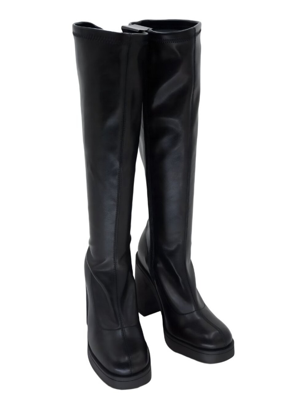 Madden Girl Dreammerr Knee High Block Heel Boots Black Size 6.5M